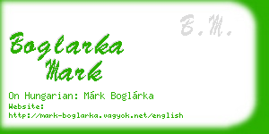 boglarka mark business card
